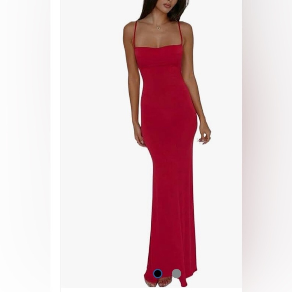 NEW -2025 Red Corset back lace up 
Spring Summer Party Dress